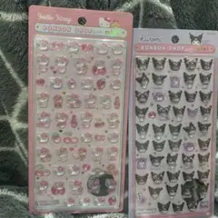 ボンボンドロップシール　キティー　クロミ　2点セット