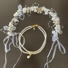 ヘッドドレス　ネックレスセット