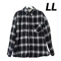 アウター　チェックシャツ　長袖　LL