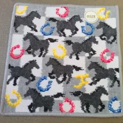 フェイラー ハンカチ☆スプリントホース・グレー