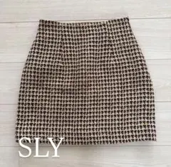 SLY★ツイードタイトスカート