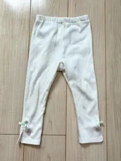 SLAP SLIP チェリーモチーフ付レギンス　90cm ホワイトのサムネイル