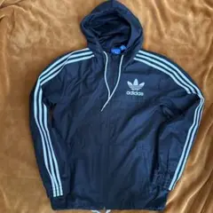 adidas フード付きナイロンジャケット