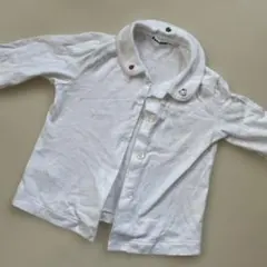 familiarホワイト 襟付きシャツ ベビー服80