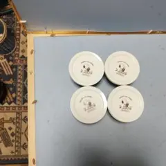スヌーピー ピーナッツ　陶器　蓋付き　4セット売り　小物入れ　鉢カバー　ジャー