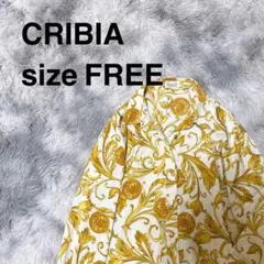 【レア】CRIBIA クリビア ヴィンテージ 長袖ブラウス レトロ スカーフ柄
