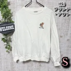 【（株）ブランチ・アウト】トップス S トムとジェリー トレーナー オフホワイト