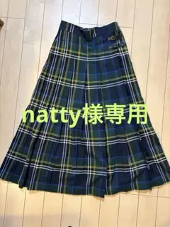 niko and ... チェック プリーツスカート L
