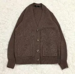 ユニクロ +J ミドルゲージカシミヤブレンドVネックカーディガン 長袖 M