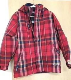 【新品タグ付】ellesse スキー/スノボウェア M 赤チェック 防寒 防水