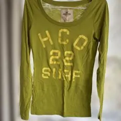 HOLLISTER 黄緑 長袖Tシャツ