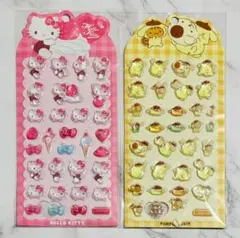 新品　2枚セット ハローキティ ポムポムプリン ウォーターインボンドロ　ぷっくり