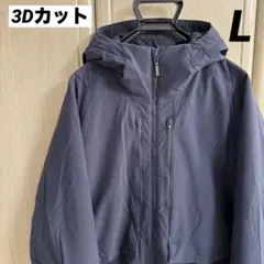 ユニクロ ハイブリッドダウンパーカ（3Dカット）Lサイズ/ネイビー 11/186