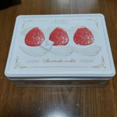 空き缶 コロンバン ショートケーキクッキー缶