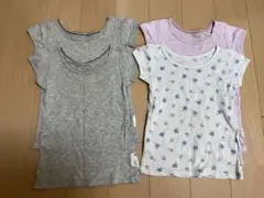 UNIQLO 半袖肌着 4枚セット メッシュ 綿100