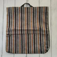 和風 縦縞 絞り トートバッグ