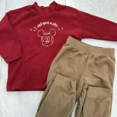 ユニクロ 110cm パジャマ 子ども服 ミッキー ディズニー 長袖 長ズボン