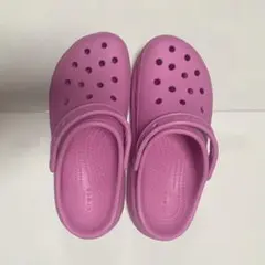 Crocs ピンク クラシック プラットフォーム