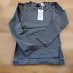 Bee-Bee カーキ フリル袖 長袖カットソー 140cm