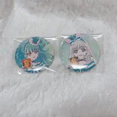 キュアニャミー　キュアリリアン　プリキュア　カレーメシ　缶バッジ　日清　わんぷり