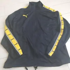 日本製 PUMA プーマ ジャージ S〜M 黒 黄 プージャー