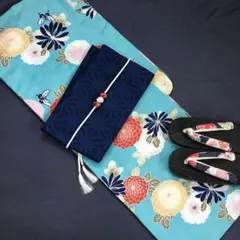 アイイロ♪百花繚乱 百合に涼風☆上質変わり織り大人 浴衣☆高級 浴衣