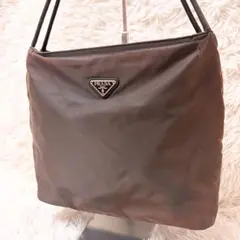 希少 PRADA プラダ ワンショルダーバッグ テスートナイロン 三角ロゴ