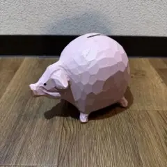 niko and... 木彫り ブタ貯金箱 ピンク 北欧雑貨 インテリアのサムネイル