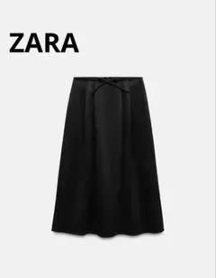 ZARA ザラ　スエード風ミディスカート