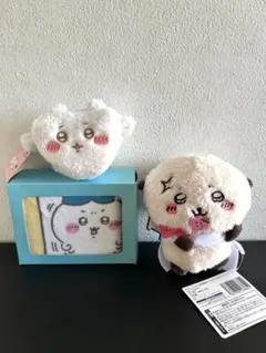 ちいかわ　ラッコと一緒ぬいぐるみ　ふわふわミニポーチ　ハンドタオル　3点セット