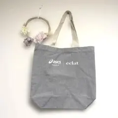 未使用 アシックス ペダラ×エクラ ノベルティトート グレーのサムネイル