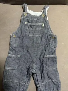 ダークブルー デニム オーバーオール 90か100cm