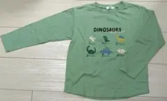 【美品】SLAP SLIP 長袖Tシャツ 恐竜柄 グリーン 130cmのサムネイル