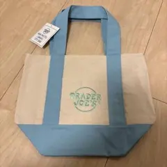 新品未使用TRADER JOE'S パステル ブルー　ミニトート　トートバッグ