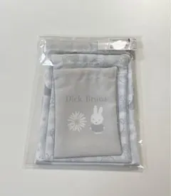 3007 新品　未使用　ミッフィー　miffy 巾着3p 3枚入り　巾着ポーチ