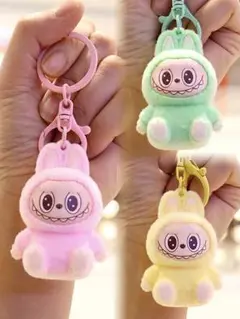 かわいいラブブ風ぬいぐるみキーホルダー 3個セット割引あり 即購入OK✨