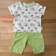 UNIQLO パジャマ　半袖半ズボン　こぐまちゃん　100cm