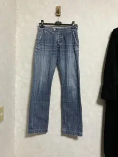 JIL SANDER ダメージ加工ブルーデニムパンツ - メルカリ