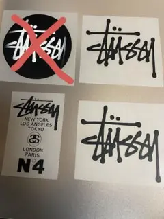 stussy アイロンプリントシート　3枚セット
