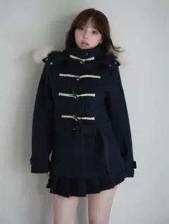 nicole fur belt jacket