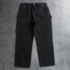 USA製 カーハート ブラック ダブルニーペインターパンツ W38 L32