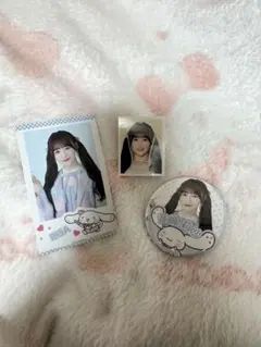 音嶋莉沙 シナモロール ＝LOVE フォトカード 缶バッチ