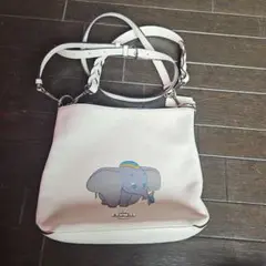 COACH ダンボ刺繍 ショルダーバッグ COACH ダンボ ショルダーバッグ ディズニー バッグ コーチ