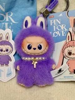 「T」POPMART PIN FOR LOVE イニシャルラブブ　ミニラブブ