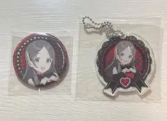 学園アイドルマスター カラオケの鉄人 缶バッジ＆アクリルキーホルダー 倉本千奈