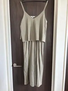 カーキ オールインワンサロペット