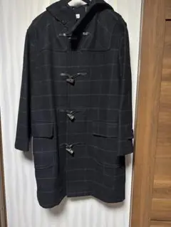 Paul Smith ブラックカラーウインドペン柄メルトンダッフルコート