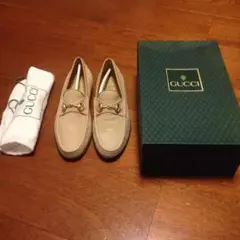 GUCCI グッチ ホースビット ローファー スウェード