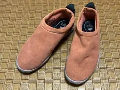 ナイキ　エアモックウルトラ　/24cm　オレンジ　本革　スエード　スニーカー