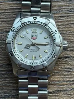 可動品【タグホイヤー】2000シリーズ　973.008　スイス製　デイト　プロフェッショナル200M　黒文字盤　QZ　レディース腕時計　J350 2025年最新タグホイヤー 2000の人気アイテム - メルカリ